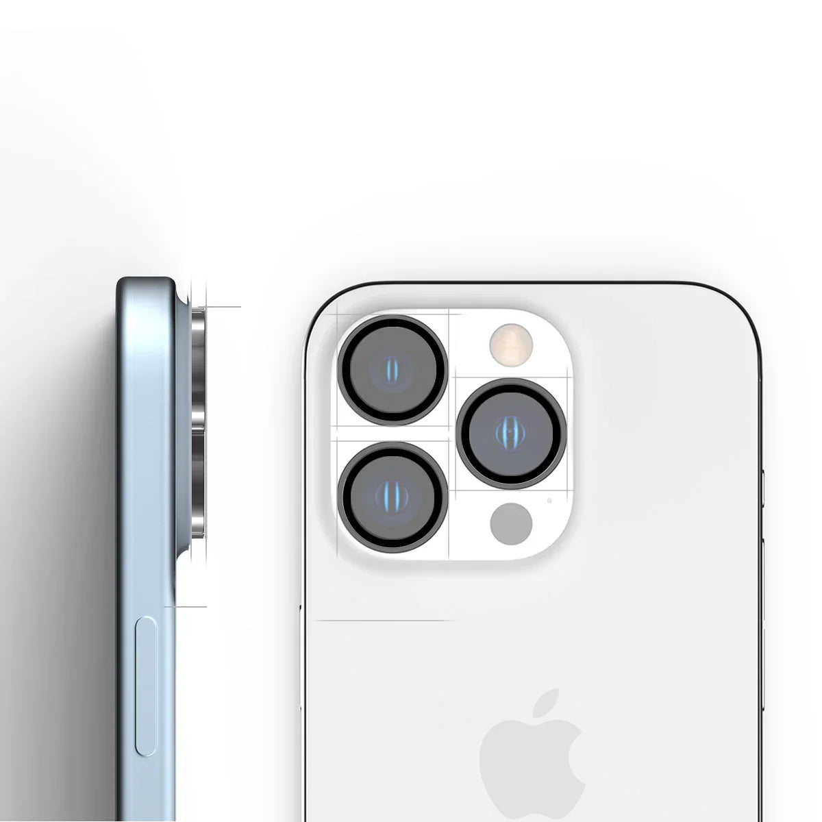 iPhone 15 Pro / 15 Pro Max Araree Camera Lens Metal Base - Clear