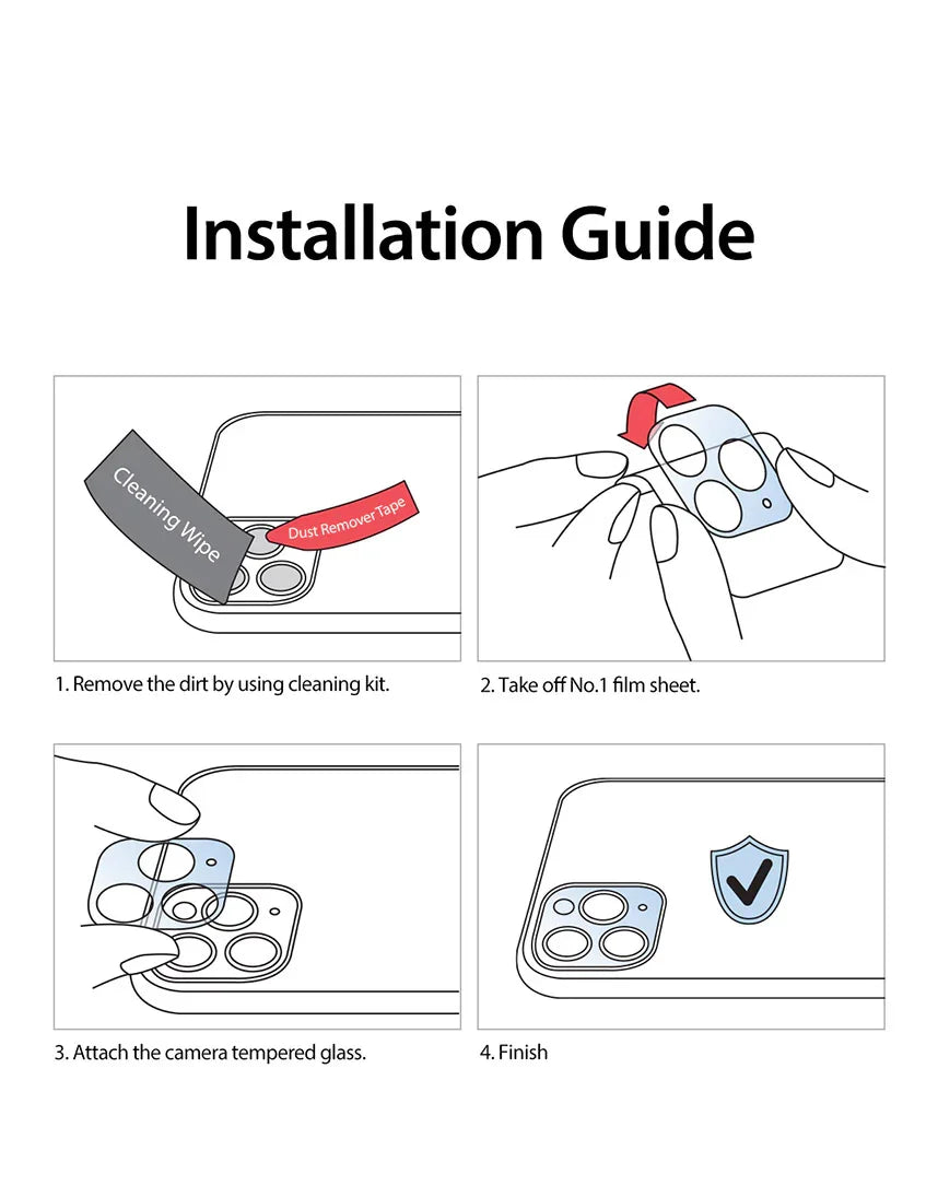 iPhone 15 Pro Araree Camera Lens Glass - Clear