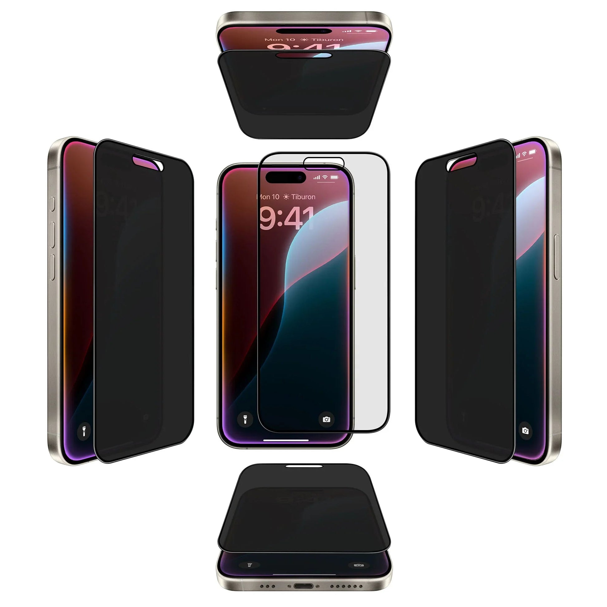 iPhone 16 / 15 / 14 Pro Torrii Bodyglass Screen Protector Glass - 4-Way Privacy