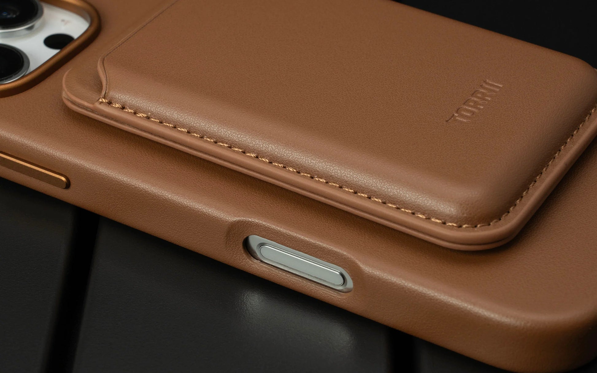 iPhone 16 Pro Max Torrii Koala MagSafe Case + Wallet Stand - Brown