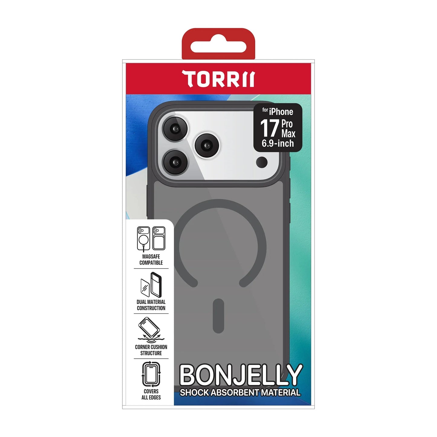iPhone 17 Pro Max, Torrii Bonjelly Magsafe Case - Black