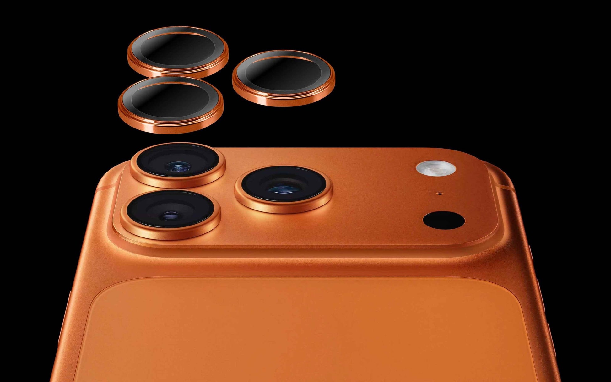 iPhone 17 Pro / 17 Pro Max Torrii Bodyglass Camera Ring - Cosmic Orange