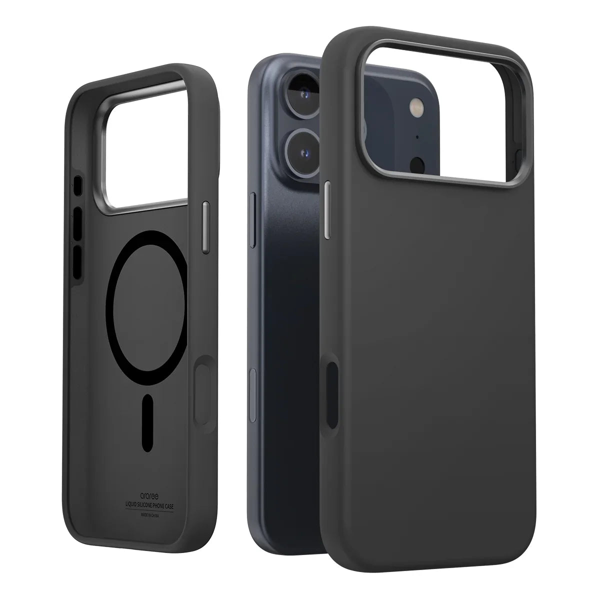 iPhone 17 Pro Max Araree Typo Skin Magsafe Case - Black