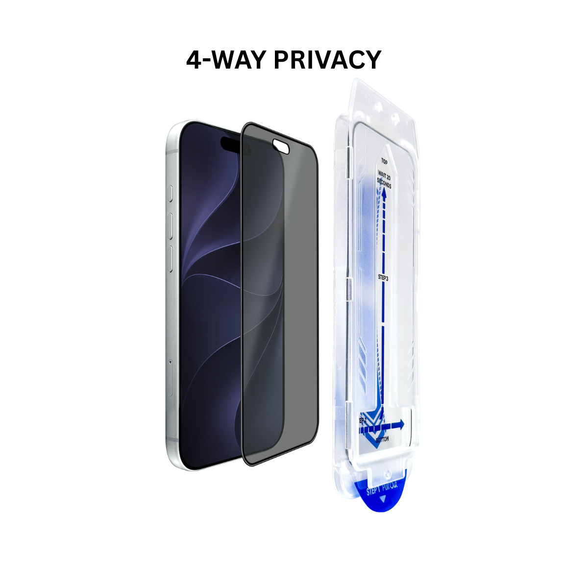 iPhone 18 Pro, Torrii Bodyglass Screen Protector, 4-Way Privacy