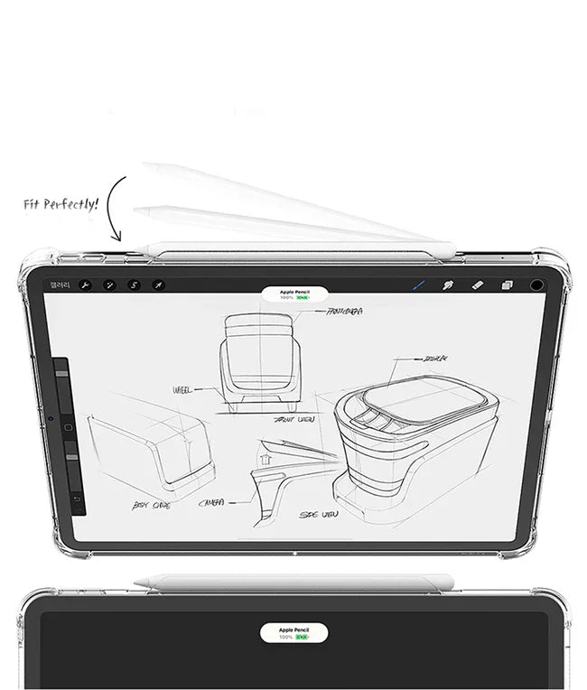Araree Flexield Sp Case With Pencil Holder For Apple iPad Pro 12.9 (2021) - Clear