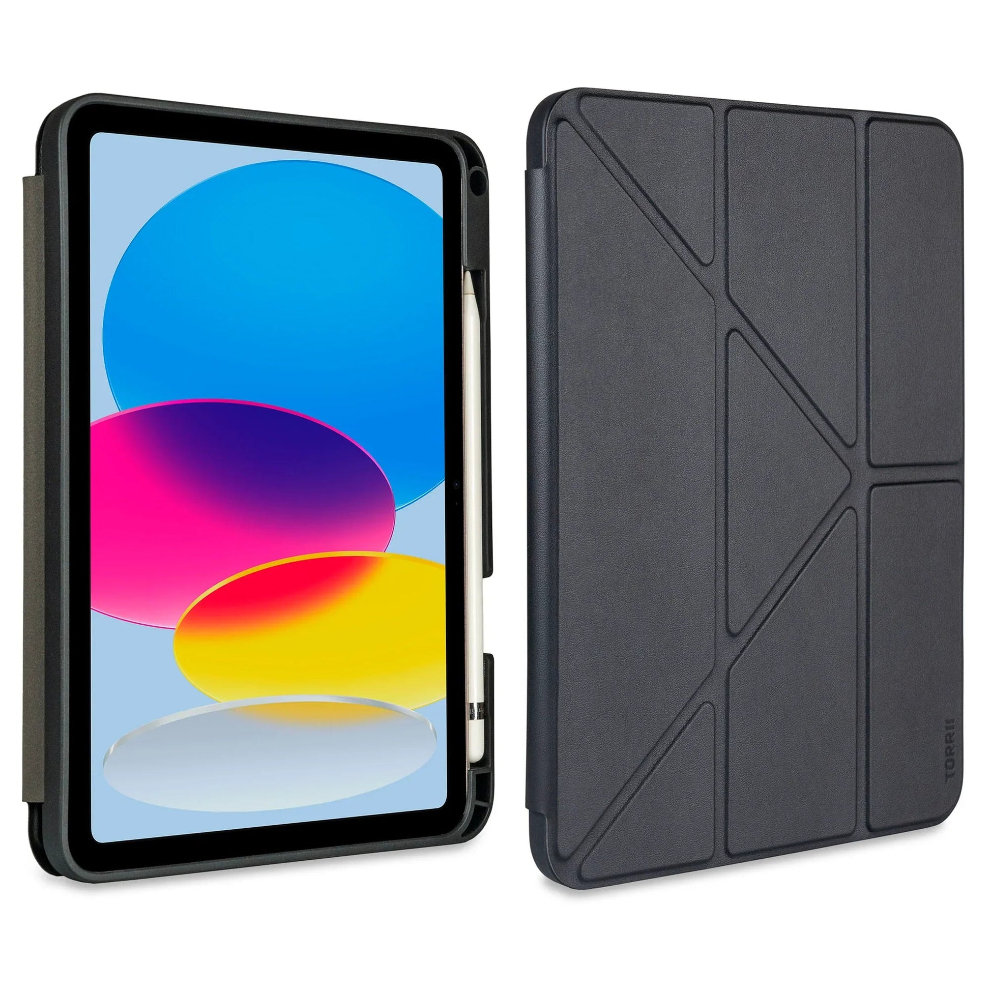 Torrii Torrio Plus iPad 11 (A16) & iPad 10.9 (10th Gen) Wallet Case - Black
