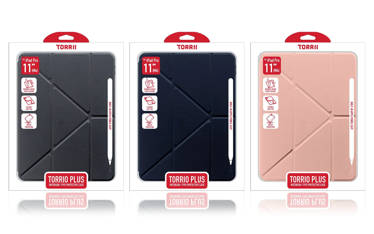 Torrii Torrio Plus for iPad Pro 11 (M5 & M4) - Dark Blue