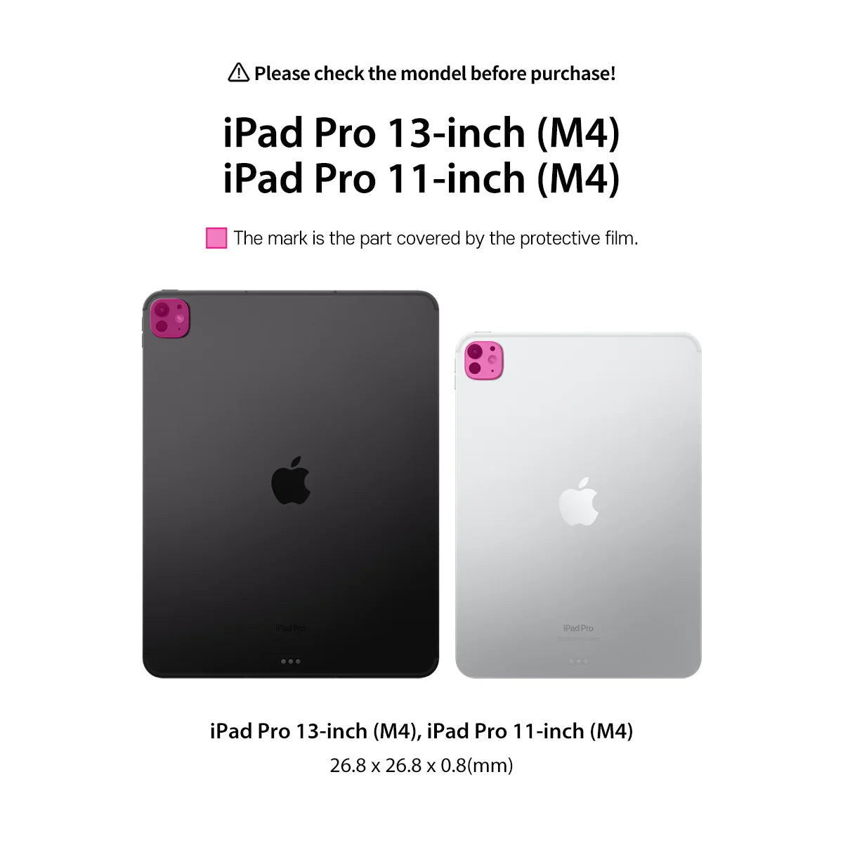 Araree Core Camera Glass For iPad Pro (M5 & M4) 11-In & 13-In - Clear