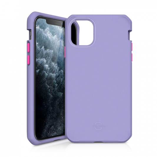 iPhone 11 Pro Itskins Supreme Solid Cover - Light Purple & Fushia