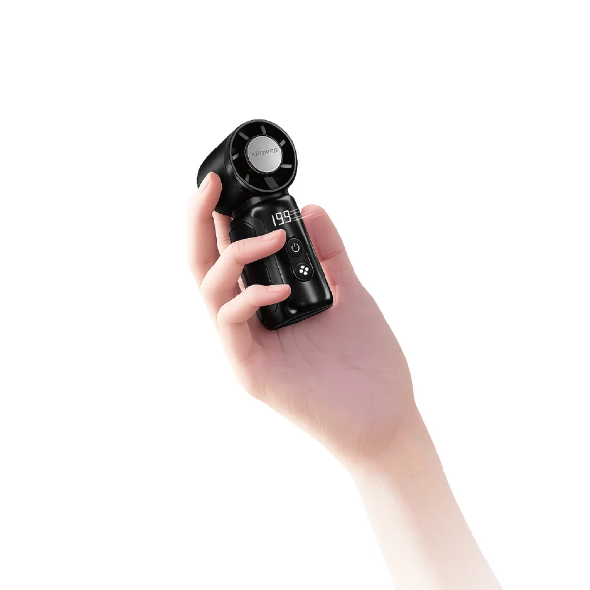 Xpower Tiny Cooling Handheld Fan, Black