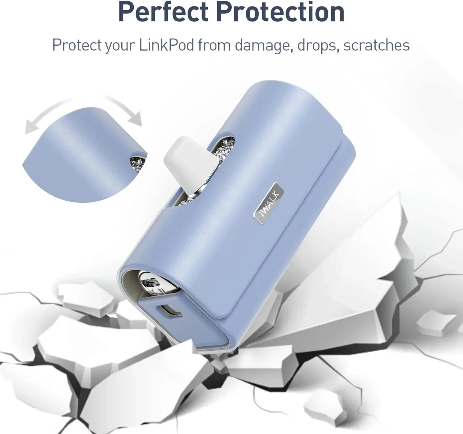 iWalk Linkpod Bags For Pocket Batttery - Purple