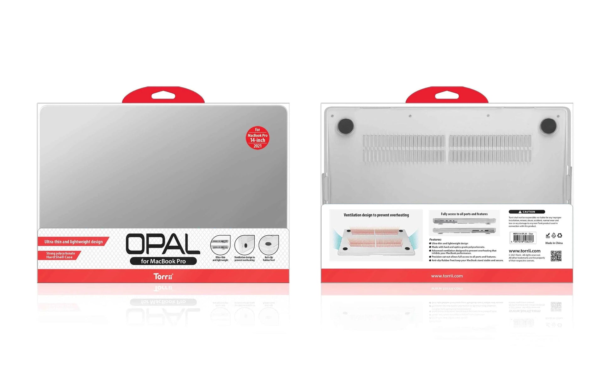 Torrii Macbook Pro 14 (M5 & M4), Opal Series Case - Clear