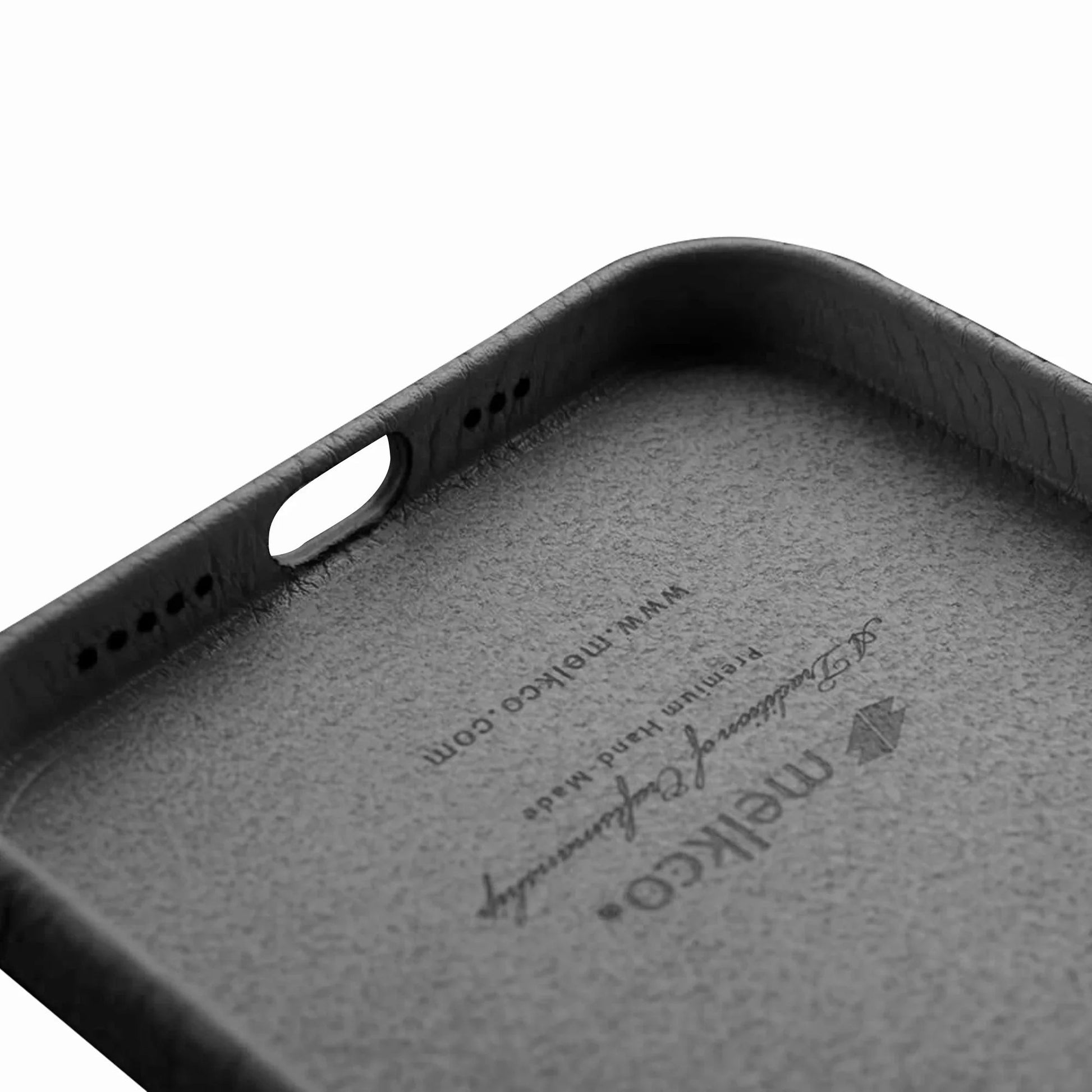 iPhone 12 & 12 Pro Melkco Premium Leather Cover - Black