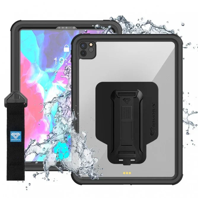 Armor-X Mxs Series Case For iPad Pro 12.9 (2020) iP68 Waterproof Case - Black