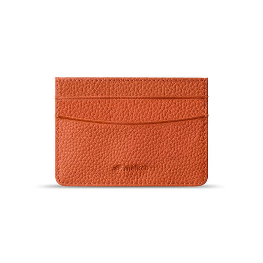 Melkco Card Holder Origin Series Premium Leather - Orange