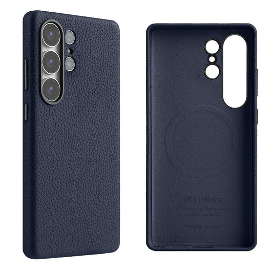 Melkco Samsung S25 Ultra Premium Leather Magsafe Case - Blue