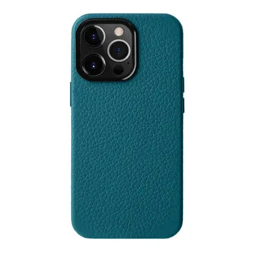 iPhone 15 Pro Max Melkco Origin Paris Premium Leather Magsafe Cover - Blue