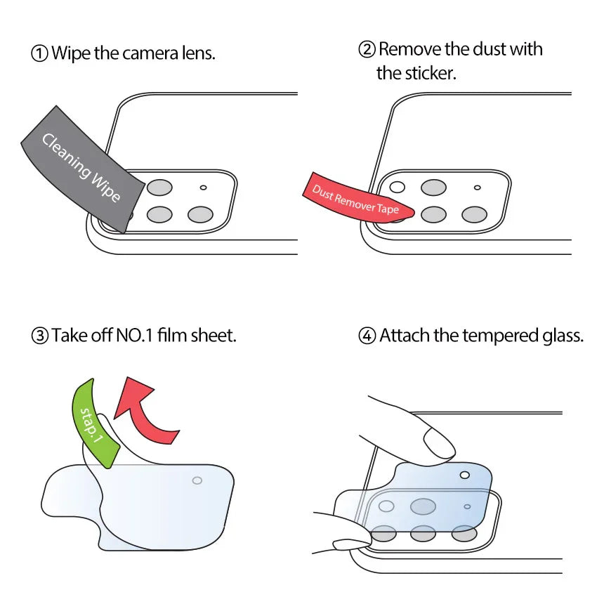 Samsung Note 20 Araree C-Sub Core Camera Lens Glass - Clear (2 Pcs Pack)
