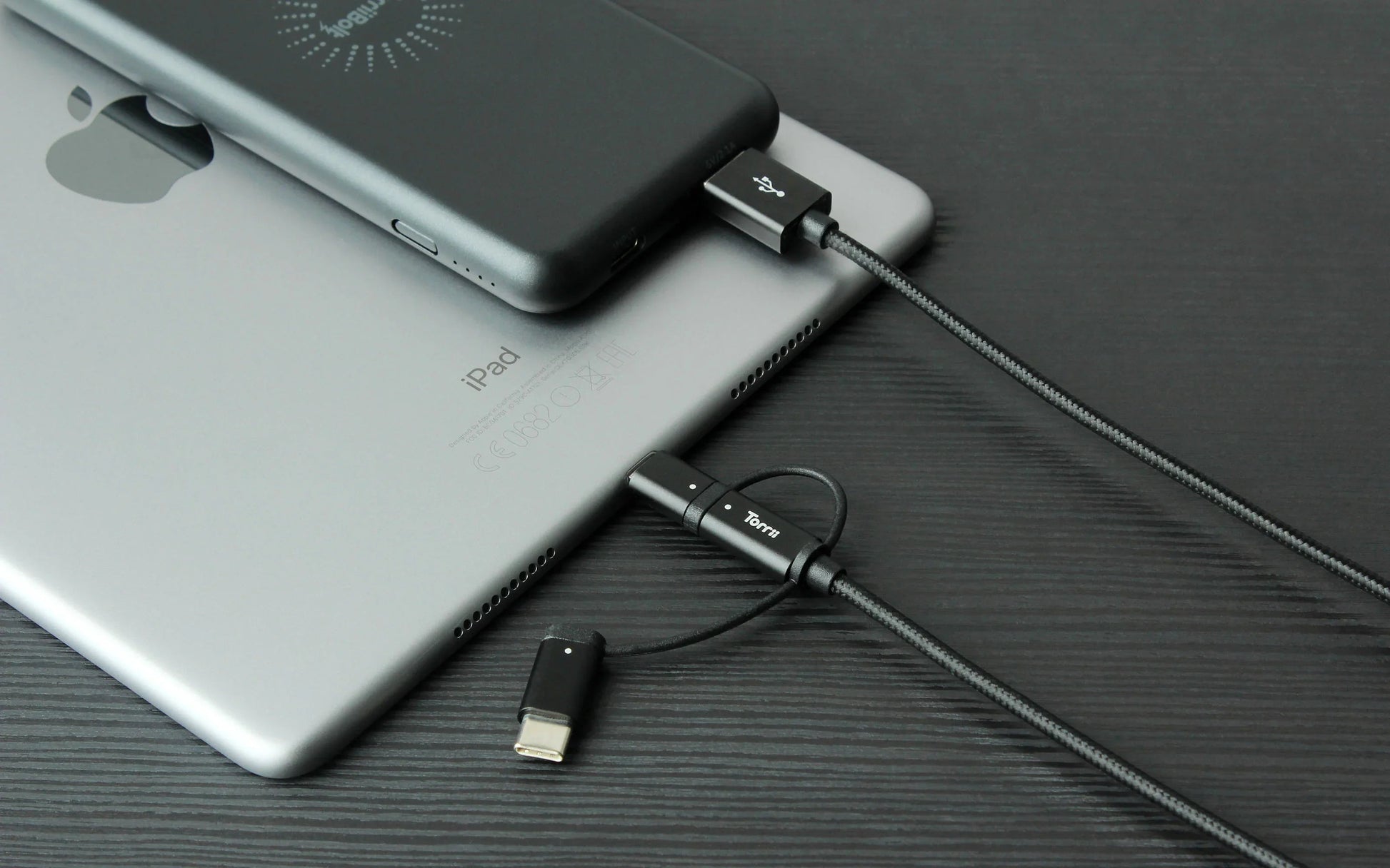 Torrii Kevable 3 In 1 Mfi Lightning/Type-C/Micro Usb - Black
