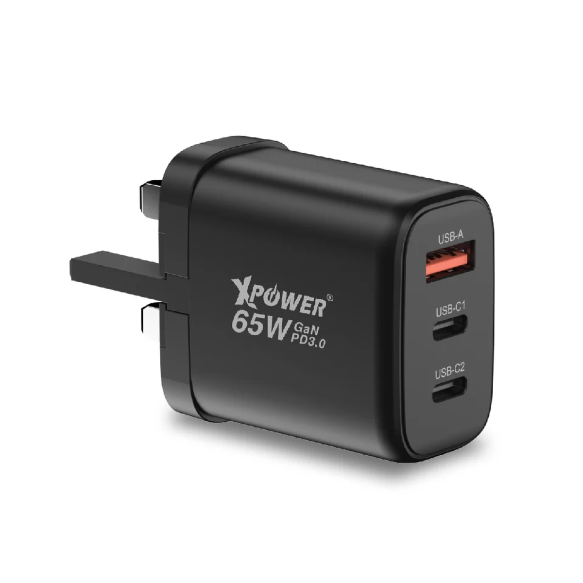 Xpower 65W Slimmest Wall Charger GW65C, Black
