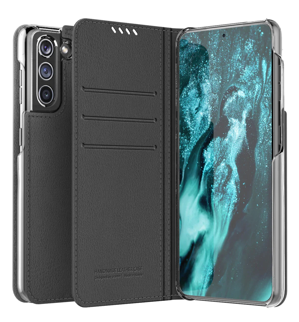 Samsung S21 Plus Araree Mustang Diary Case - Clear