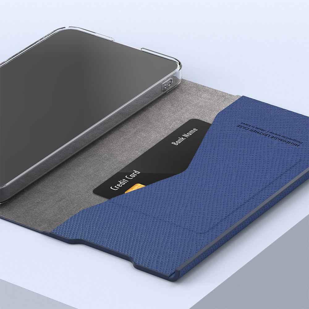Galaxy S24 Ultra Araree Bonnet Dairy Stand Wallet Case - Ash Blue