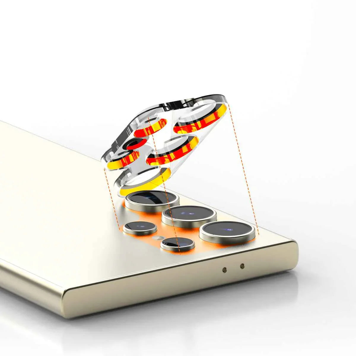 Galaxy S24 Ultra Araree C-Subcore Camera Lens Protector -Clear