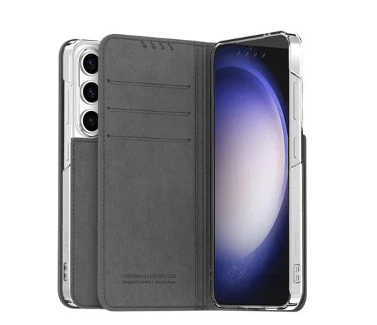 Galaxy S24 Ultra Araree Mustang Diary Wallet Case - Charcoal Gray