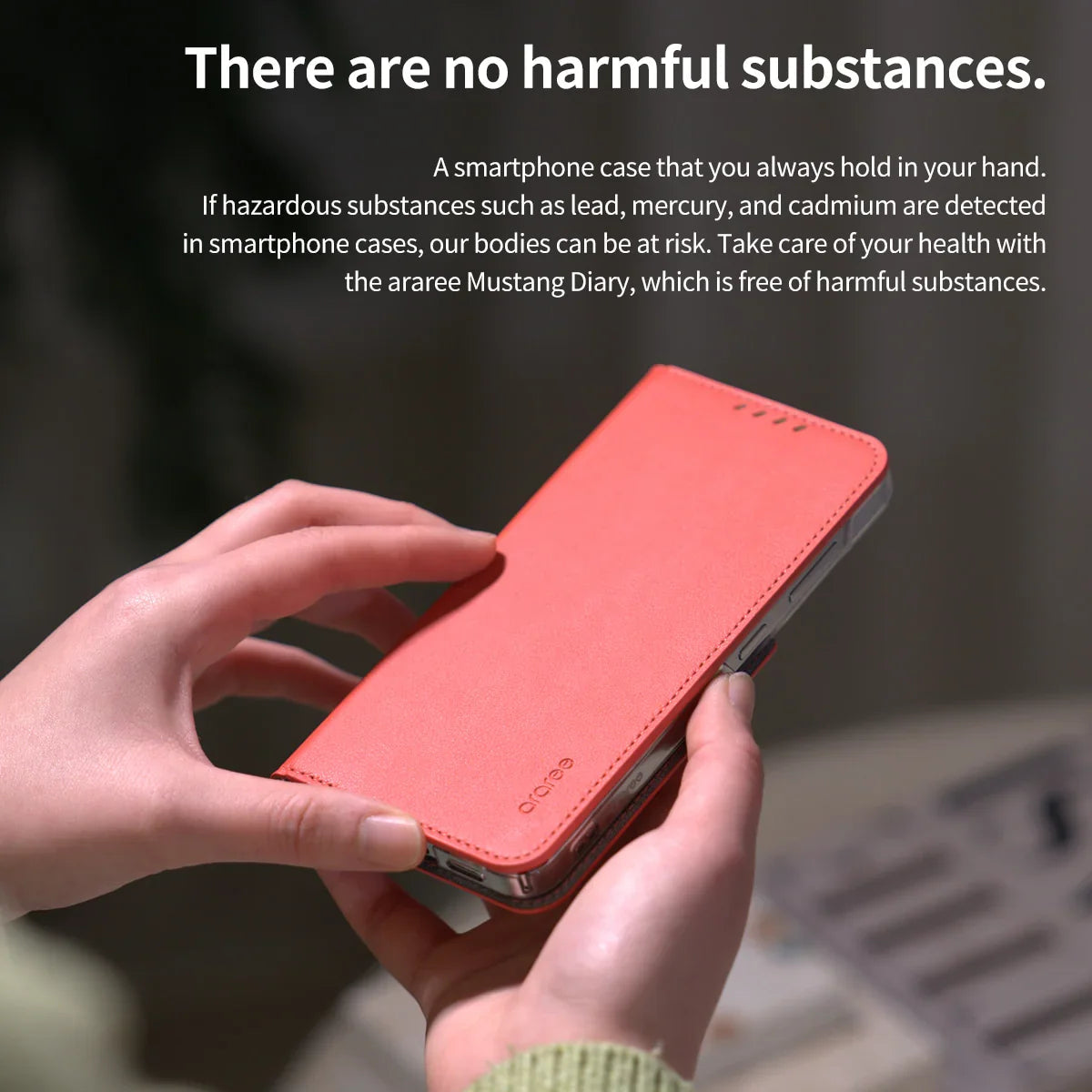 Galaxy S24 Ultra Araree Mustang Diary Wallet Case - Black