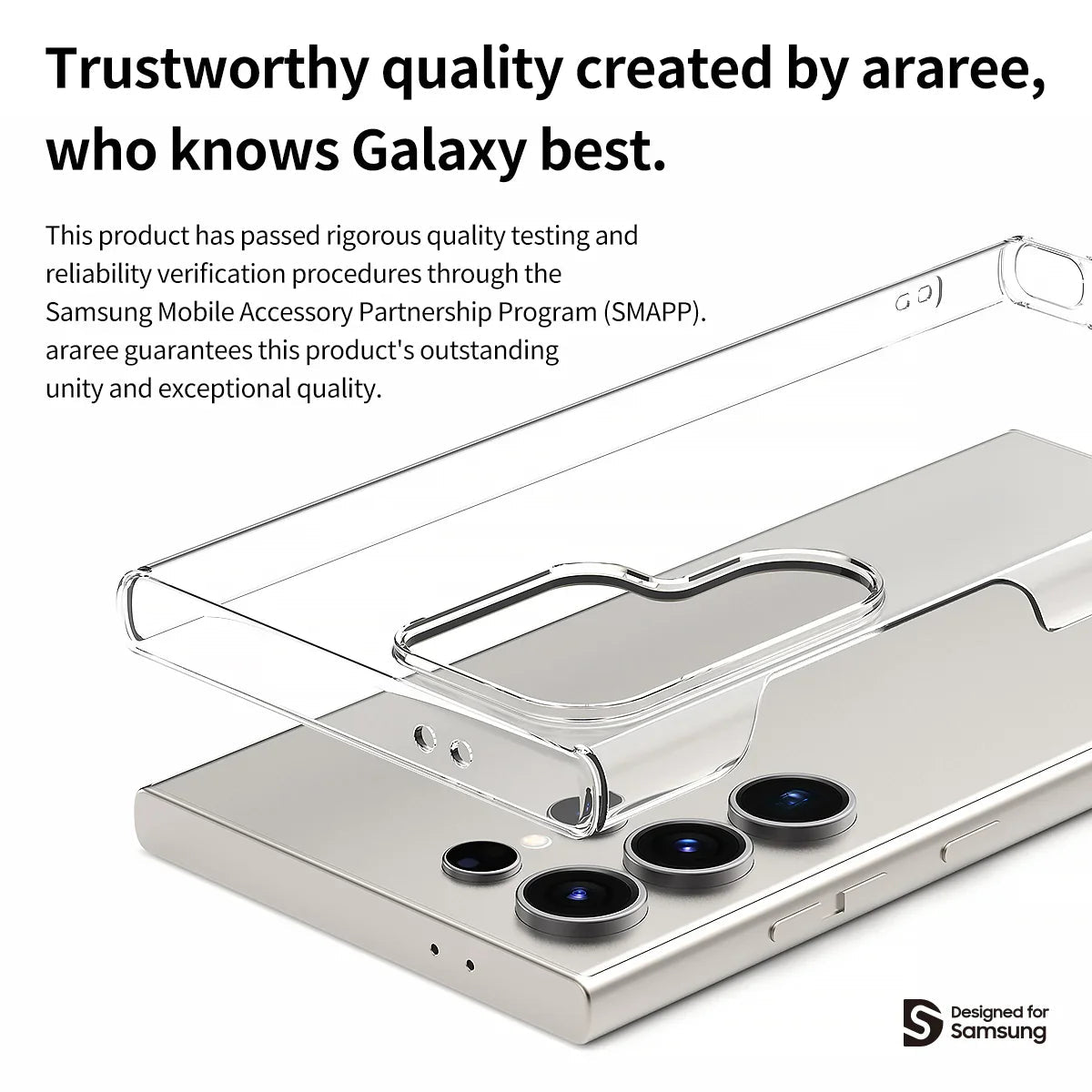 Galaxy S24 Ultra Araree Nukin Case -  Clear