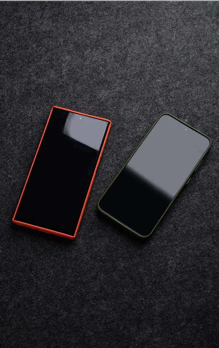 Melkco S24 Ultra Premium Leather MagSafe Cover - Orange