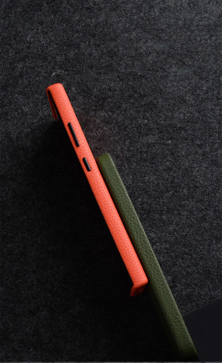 Melkco S24 Ultra Premium Leather MagSafe Cover - Orange