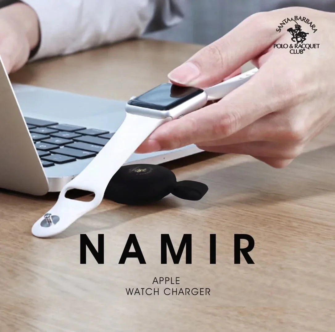 Santa Barbara Polo And Racquet Namir Wireless Charger For Apple Watch - Black (12 Months Warranty)