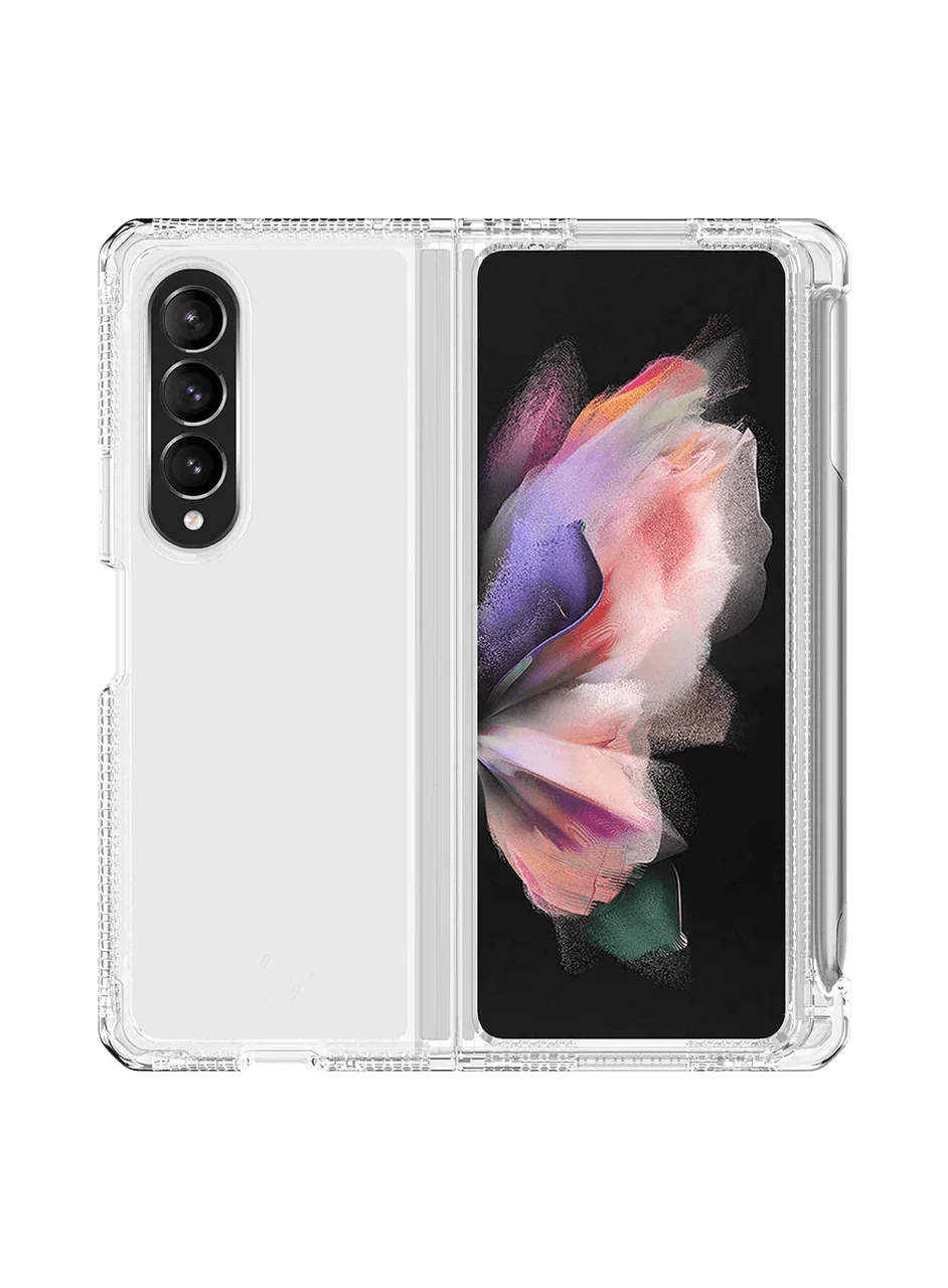 Samsung Z Fold4 Itskins Hybrid Clear Case With Pen Holder - Transparent