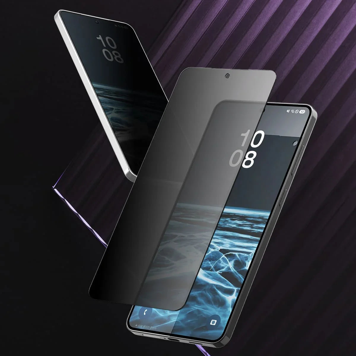 Samsung S25 Edge Araree Core Glass Screen Protector - Privacy Black