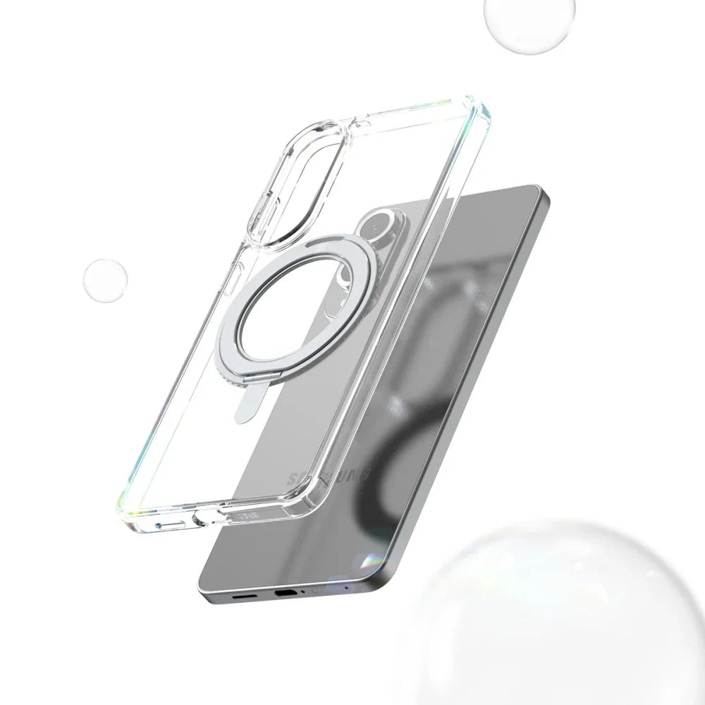 Samsung S25 Edge Araree Duple Stand Magsafe Case - Clear