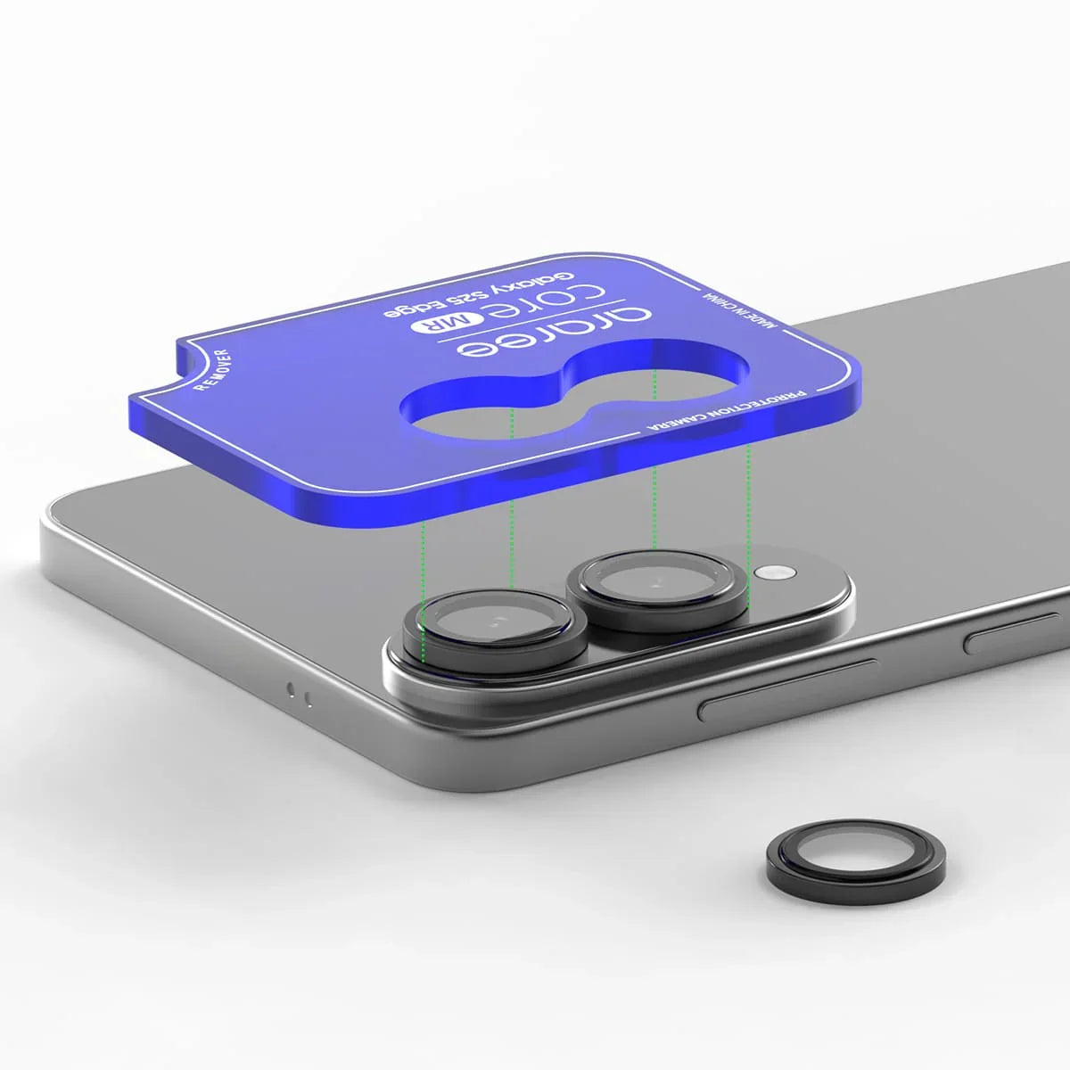 Samsung S25 Edge Araree Metal Ring Camera Lens - Clear