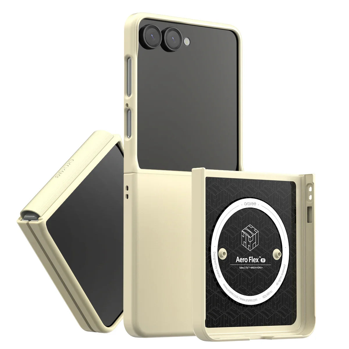 Samsung Z Flip7 Araree Aero Flex Magsafe Case - Cream
