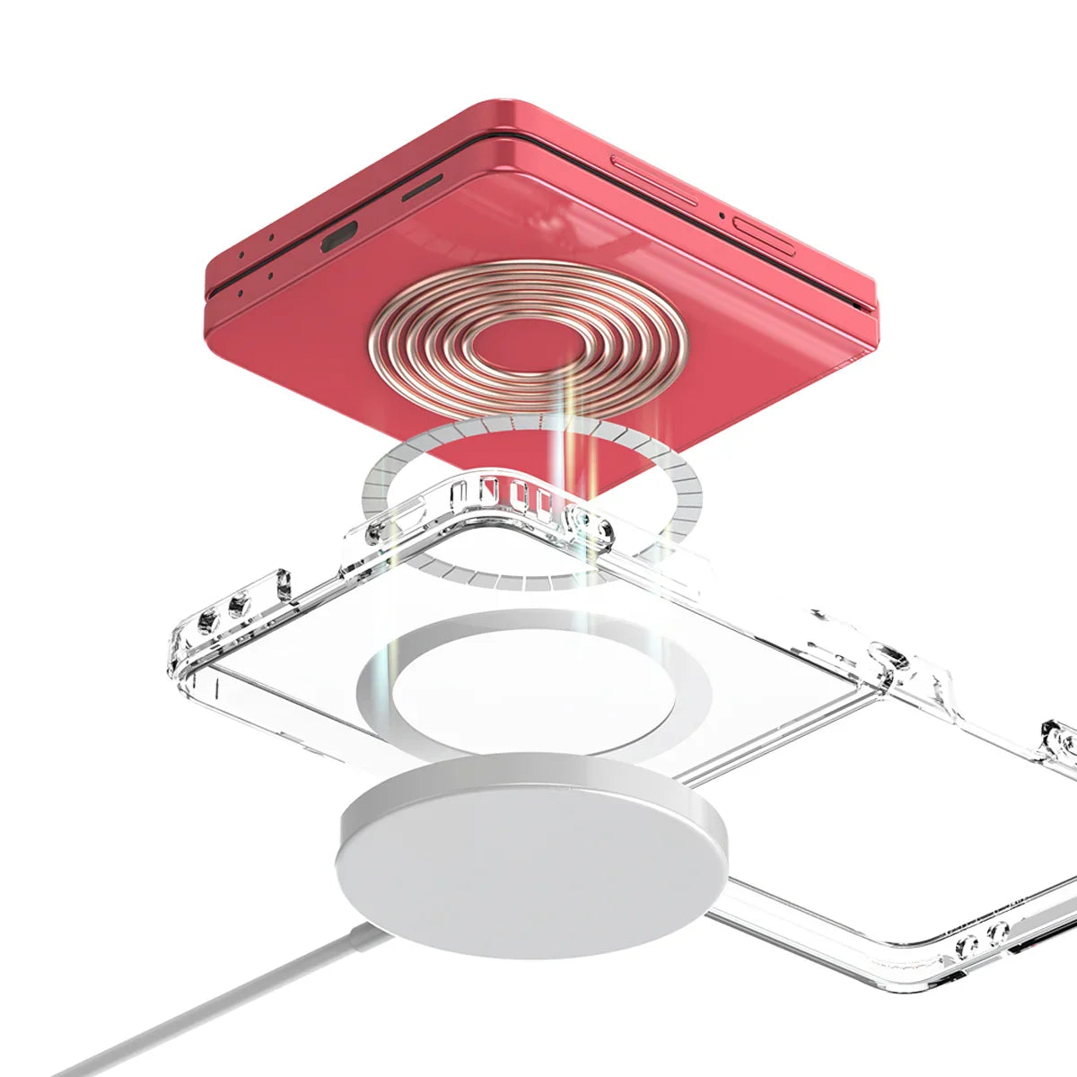 Samsung Z Flip7 Araree Duple Magsafe Case - Clear