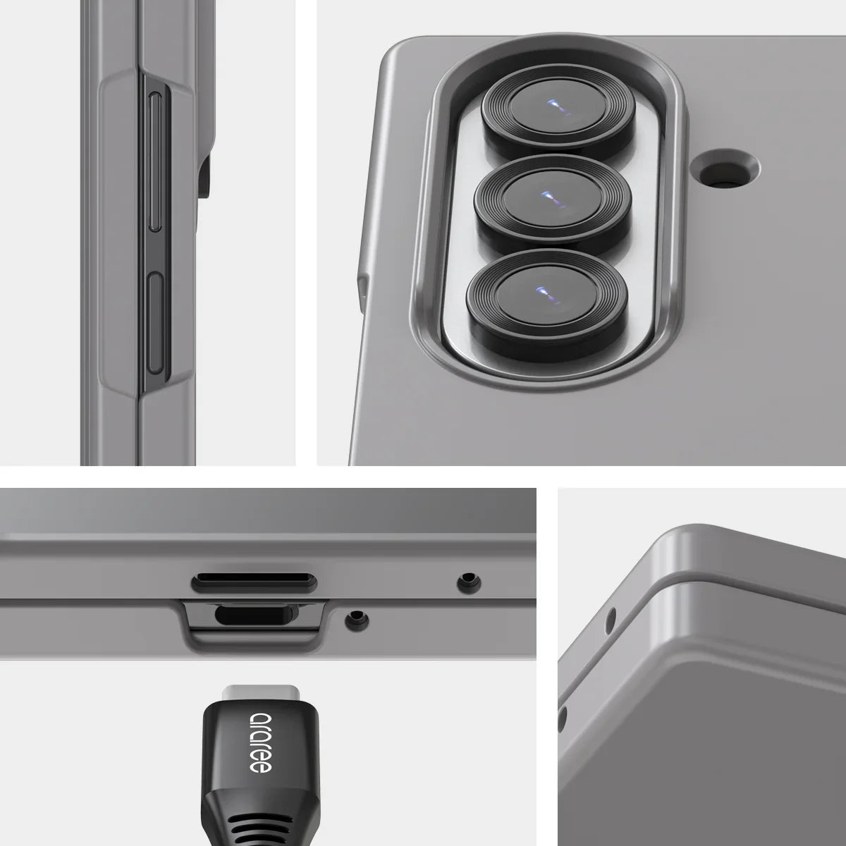 Samsung Z Fold7 Araree Aero Flex Magsafe Case - Gray