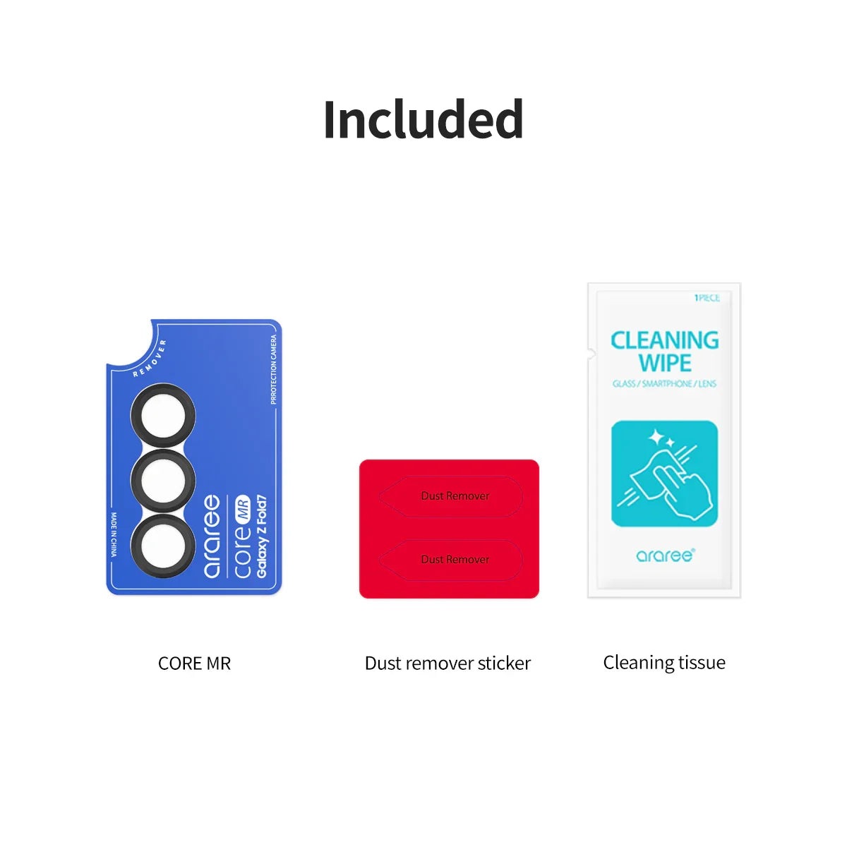 Samsung Z Fold7 Araree Camera Lens Ring - Clear