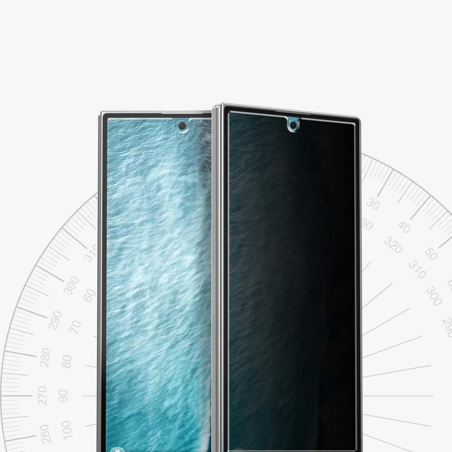 Samsung Z Fold7 Araree Core Front Screen Protector Glass - Privacy (2Pcs)