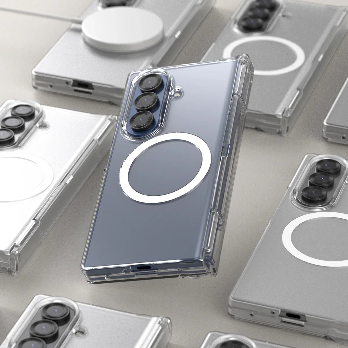 Samsung Z Fold7 Araree Nukin 360 Magsafe Case - Clear