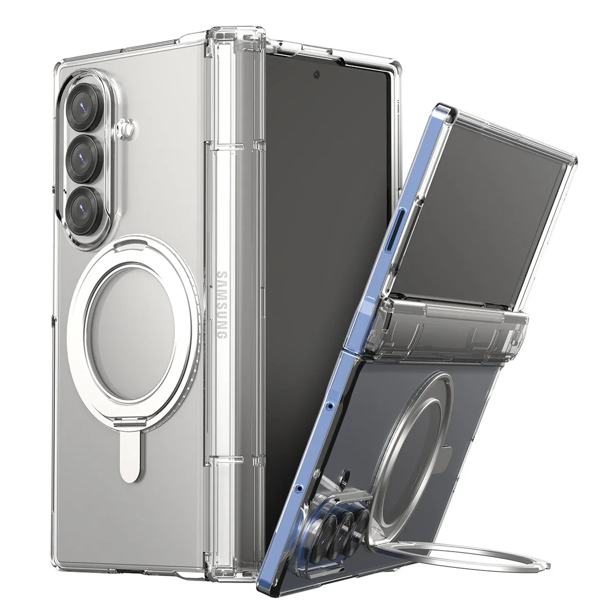 Samsung Z Fold7 Araree Nukin 360 Magsafe Stand Case - Clear