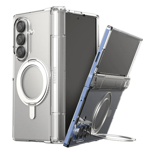 Samsung Z Fold7 Araree Nukin 360 Magsafe Stand Case - Clear