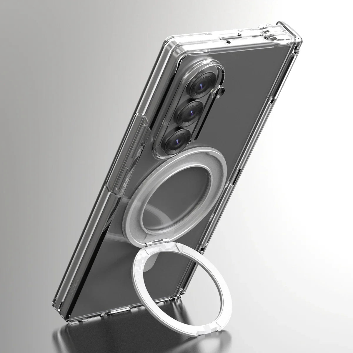 Samsung Z Fold7 Araree Nukin 360 Magsafe Stand Case - Clear