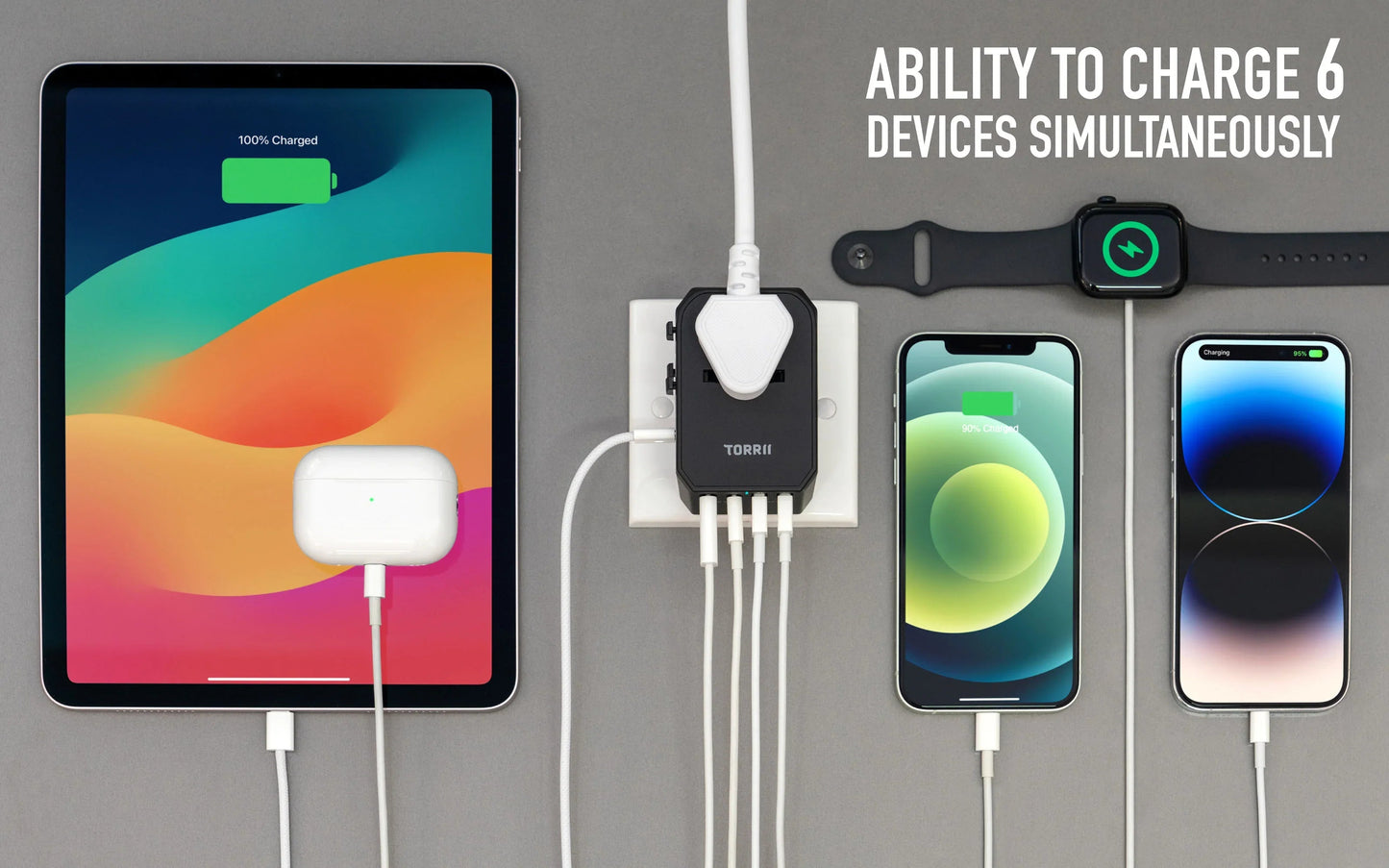 Torrii Bolt 70W GaN Universal Travel Adapter IV - Black