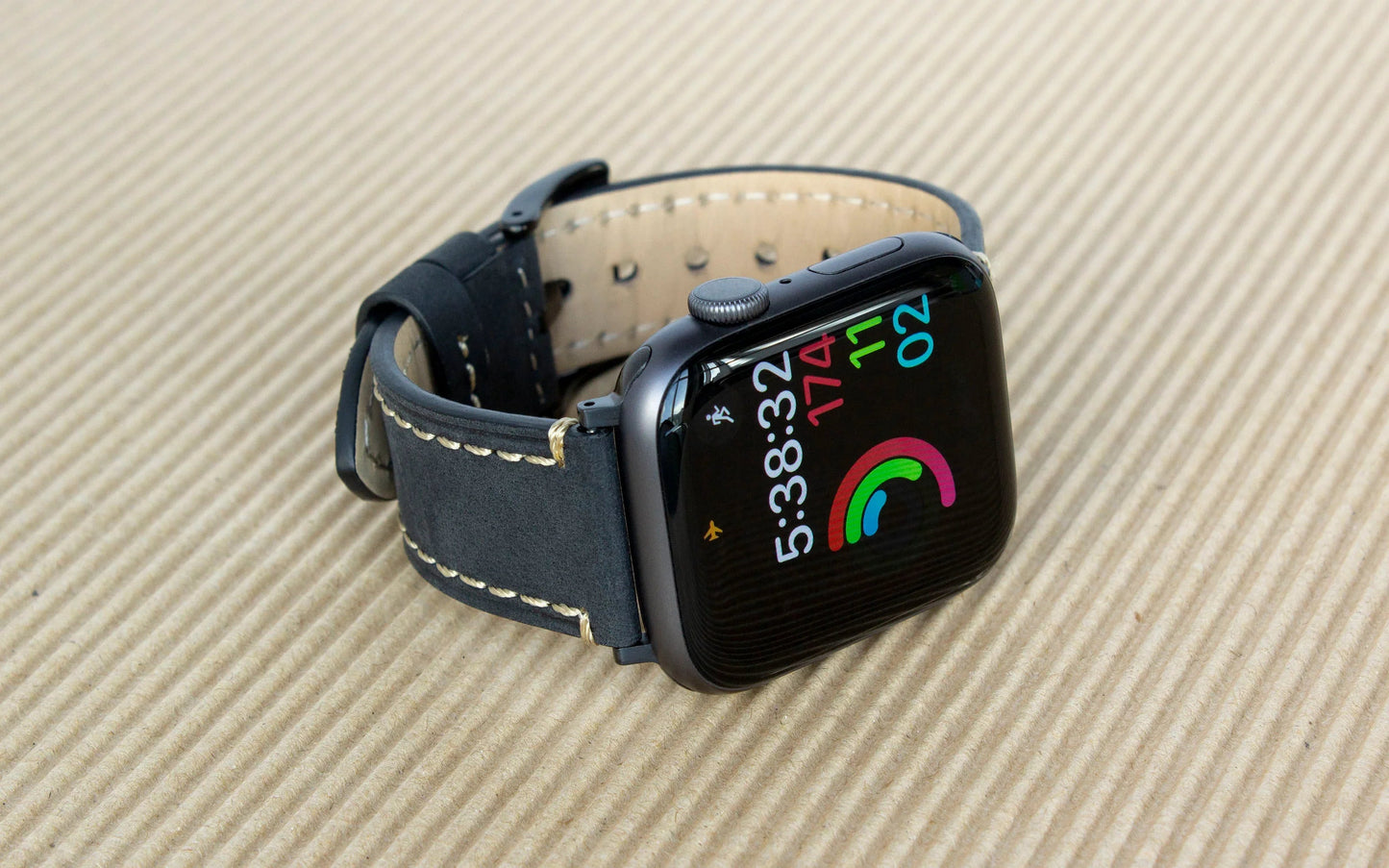 Apple Watch 40/41/42mm Torrii Belt - Black Leather