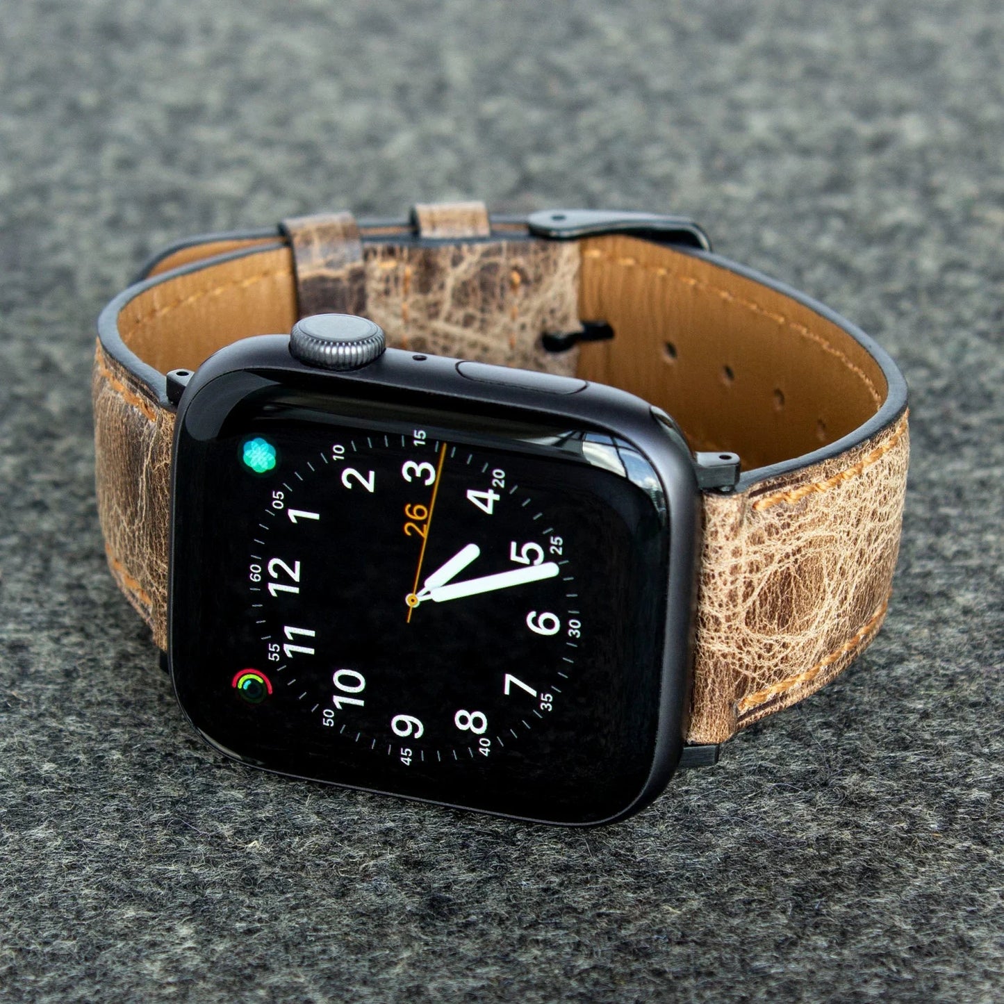 Apple Watch 49/46/45/44mm Torrii Belt - Dark Brown Leather