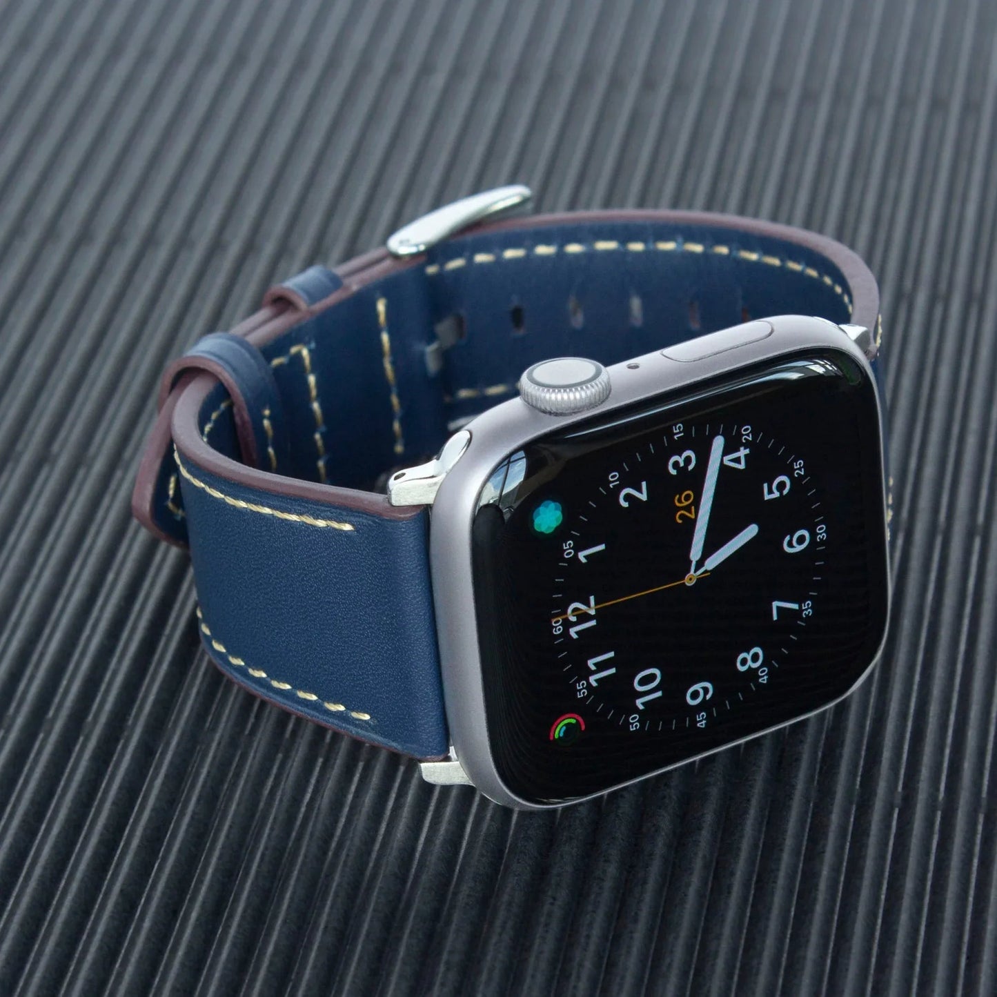 Apple Watch 49/46/45/44mm Torrii Belt- Dark Blue Leather